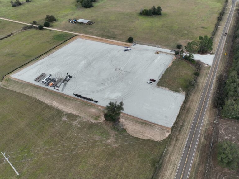 Large clear out of land.